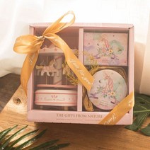 회전목마 오르골 여친 친구 어린이 생일선물 세트, A