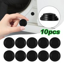 10pcs 자동차 도어 쇼크 업소버 가스켓 안티 쇼크 실리콘 패드 자동차 도어 측면, 10x 로고 10x 로고 없음
