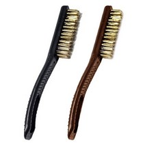 월드크린 롱 손잡이 철 브러쉬, 블랙,브라운(랜덤발송), 4개