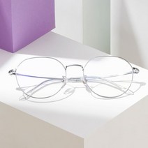 shine 각진 티타늄 실버 패션안경 동그란안경안경 패션안경 동글이안경 뿔테안경 안경테 동그란안경 티타늄안경 시력보호 심플안경 리끌로우