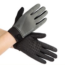 마켓A 슬림 스포츠 사이클링 터치 글러브 세트, 그레이