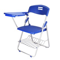 Apnoo 일체형 테이블 의자 책걸상 접이식 강의실의자 강습의자 책상의자, 블루
