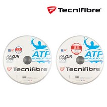 테크니화이버 레이져코드 테니스스트링 롤스트링 거트, 블랙 1.25mm