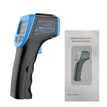 LCD 산업용 전자 온도계 비접촉 디지털 적외선 온도계 -50~600°C 레이저 포인트 레이저 온도계 건, 파란색, 파란색, 블루