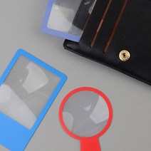 앤트비하우스 휴대용 카드형 슬림 돋보기 1P 확대기 루페 확대경, 사각형B, 상세설명참조
