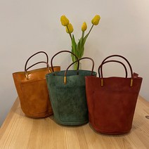 핸드메이드 통가죽 엔틱 수제 토트백 3컬러
