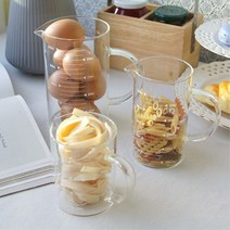 베이킹 계량컵 투명 유리 제빵 350ml 500ml 1000ml, Brox 소