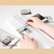 고급 문서 종이 사진 직선 트리머 재단기 자르기, 화이트