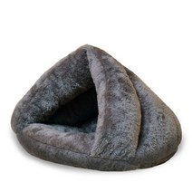 애완용 산책 이동 가방 켄넬 캐리어 눕눕백튼튼한 겨울 몽골 개 개집 두꺼운 부드러운 침대 고양이 접을 수, 05 greylarge