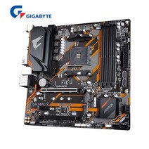 기가 바이트 GA B450M AORUS ELITE Micro-ATX AMD DDR4 3600(O.C.) M.2 USB 3.1 64G 더블 채널 소켓 AM4 메, 한개옵션0