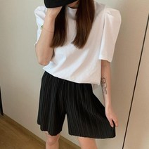 매직스판 허리밴딩 여름 반바지 긴바지 세트 여친룩 일자핏 대학생룩 직장인 데일리룩 스탠다드핏 OOTD