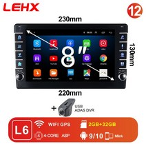 카플레이 안드로이드 매립형 매립 네비게이션 무선 장착 lehx 910.1inch android 9.0 2 din 라디오 dvd gps 자동차 멀티미디어 플레이어버튼 노브 포함, 협력사, 806kn-l62-32GB-dvr
