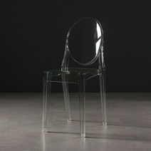 북유럽 투명 의자 레스토랑 카페 편집샵 아크릴 크리스탈 벤치 가정용 화장 의자, 투명 연두색 손잡이 없음