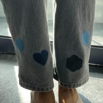 청 바지 리폼 수선 패치 직사각 의류수선 바지수선 찢어진청