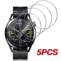 huawei watch gt 3 pro smartwatch 보호 유리 화면 보호기 glass for huawei gt2 pro gt3 pro 46mm gt2e case, 5개, 화웨이 워치 3 프로
