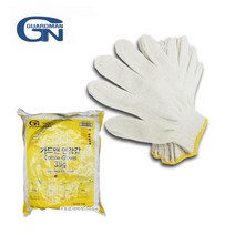 가드맨 작업용 면장갑35g 노란띠 100켤레 일반포장, 단품