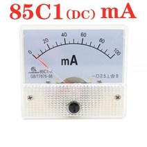 검류계 전류계 전류측정기 85C1 0-50mA 1mA 20mA 30mA 100mA 200mA 500mA DC 아날로그 패널 암페어 게이지 흰색 6456mm