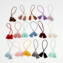 스웨이드 줄 태슬 (낱개), 옐로우 [24111], 1개