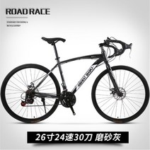 입문용로드자전거 24단 27단 로드바이크, 24단 드롭바 - 그레이