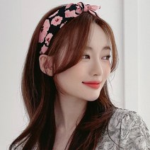 블라썸 리본 머리띠 리본머리띠 예쁜 여자 여성 넓은 와이드 헤어밴드