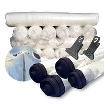 상인농자재 카시미론 삼중이불 보온덮게 보온용솜 하우스이불 비닐하우스 단열자재, 삼중이불) 폭 3.0m 길이 20m, 1개