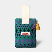 바보사랑 Strap pouch Knit 지그재그패턴.마스마룰즈