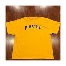 마제스틱 남성 피츠버그 파이어리츠 옐로우 저지 셔츠 3XL XXXL 야구 MLB
