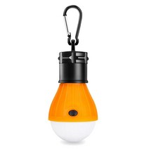 4 색 야외 매달려 텐트 램프 긴급 미니 LED 전구 라이트 캠핑 랜턴 등산 활동 하이킹 조명, Yellow withcarabiner