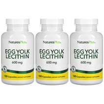 네이쳐플러스 난황레시틴 600mg 180캡슐 3통 포스파티딜콜린 계란 노른자