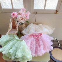 여아 샤스커트 아동 아기 프릴 튜튜치마 봄 여름 미니 샤스커트 캉캉