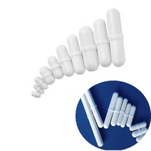 교반기 탁상 마그네틱 드릴 PTFE 자기 교반기 믹서 흰색 막대 실험실 바 플레이트 자석, 01 9x55mm