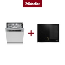 234340 Miele 밀레 G7314C SCi 식기세척기(+파워디스크 7개 울트라탭 60P 1박스)+KM7464 FR 인덕션 4구(+액세서리 3종), G7314C SCi+KM7465 FR