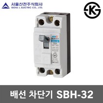 서울산전 배선 차단기 SBH-32 15A 20A 30A 국산 KS MCCB NFB 30AF 2P 2.5kA 배선용차단기 배선차단기 주택용 가정용 산업용 전기 차단 분전함 두꺼비집, 배선 SBH-32 15A