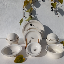 시라쿠스 뉴욕 2인세트 화이트 그릇세트 식기세트, B타입