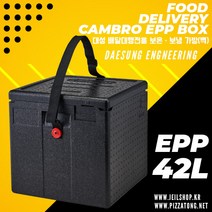 대성 EPP 아이스박스 42L 캠핑쿨러 쿨러박스 독일산 무게1kg, 검정