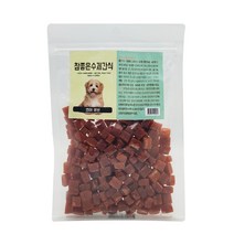 정품 국내산 강아지간식 참좋은수제간식 연어큐브 200g, 1set