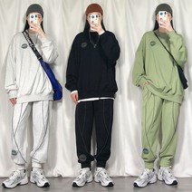 Tagi.여자 빅사이즈 츄리닝 맨투맨 조거팬츠 트레이닝 세트
