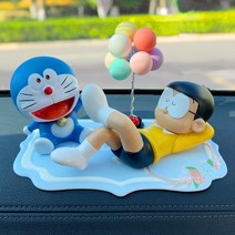 자동차 장식품 인싸템 차내 애니메이션 액세서리 Dora A꿈 수면 대웅 대쉬보드 카튜닝용품 여성 2869914724, 대웅 __마카 풍선 _형 블루 깔다