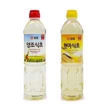 TORIMALL 샘표 현미/양조 식초900ml 무침 반찬 새콤한 양념장 택1, 현미식초900ml 2개