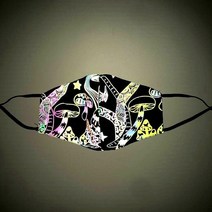 1+1 라이딩마스크 빛반사 야광 특이한 골프 스포츠 마스크 콘서트