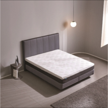 씰리 일체형 침대 프레임- 칼킹 코스트코, 다크그레이