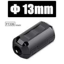 페라이트코어 스냅 디가우징 필터 노이즈 EMI RFI 클립 초크 코어 케이블 탈착식 간섭 방지 마그네틱 링, 23.13mm Black - 100 PCS