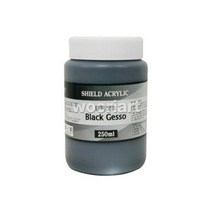 바보사랑 쉴드 블랙 젯소 250ml.우리아트