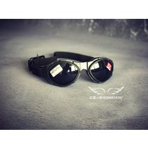 할리 빈티지 라이딩 빌트웰 방풍경 바이크 바람차단 고글 안경 토탈 세대 스팟 CM300, 버그아이 블랙 렌즈