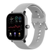 스페이스쉴드 샤오미 어메이즈핏 GTS4 GTS3 GTS2 GTS2e GTS2 mini GTR 42mm 호환 베이직 실리콘 스트랩 시계줄 밴드 20mm 3+1, 어메이즈핏 20mm, 그레이