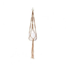 절묘한 미끄럼 방지 경량 식물 걸이식 바구니 벽 매듭 로프 화분 용품, 02  D