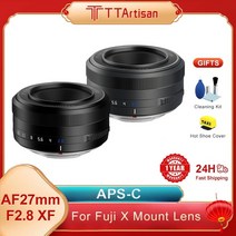 카메라렌즈 TTArtisan APS-C 후지 X 마운트 XF x4 XT30 XA5 XS10 X100V XT4 X-PRO1 XH1 용 27mm F2.8 대형, 01 후지 xf_01 Black