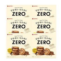롯데제과 제로 초콜릿칩 쿠키 + 마이쮸 2개 증정, 6개