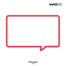 [마그피아] 고무자석 메모보드 말풍선형 MRMB-CB3020-M (300x200mm)
