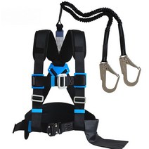 번지점프 짚라인 로프 고소 고공 작업 안전벨트 낙하방지 암벽등반 건설, 옐로우 스트랩(무선 후크)